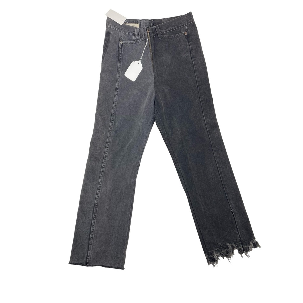 77circa Women's Jeans Straight Leg Two-Tone Grey Cotton Denim size 30